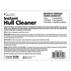 Star Brite Instant Hull Cleaner - Clean Stains & Scum Lines On Boat Hulls Easily & Effortlessly - 1 Gal (081700N)