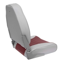 Wise 8WD588PLS-661 Standard High Back Seat, Grey/Red