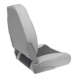 Wise 8WD588PLS-664 Standard High Back Fishing Boat Seat, Grey/Charcoal