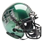 Schutt Sports Ncaa Hawaii Warriors Mini Authentic Football Helmet, Classic