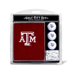 TEAM GOLF NCAA Texas A&M Aggies Gift Set Embroidered Golf Towel, 3 Golf Balls, and 14 Golf Tees 2-3/4
