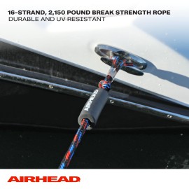 AIRHEAD AHDL-5 Bungee Dock LINE 5', 5-Feet, Black/blue/red