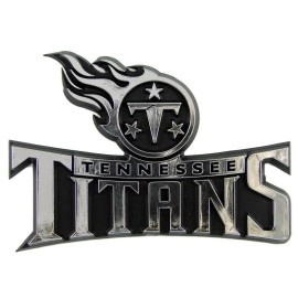 FANMATS 60287 Tennessee Titans Molded Chrome Plastic Emblem