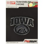 FANMATS 60345 Iowa Hawkeyes Molded Chrome Plastic Emblem