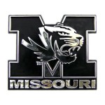 FANMATS 60360 Missouri Tigers Molded Chrome Plastic Emblem