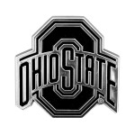 FANMATS 60365 Ohio State Buckeyes Molded Chrome Plastic Emblem