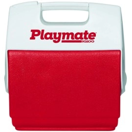 Igloo Red/White, Playmate Pal 7 Quart Personal Sized Cooler, 11.75 x 8.25 x 12-Inch, 7 Qt