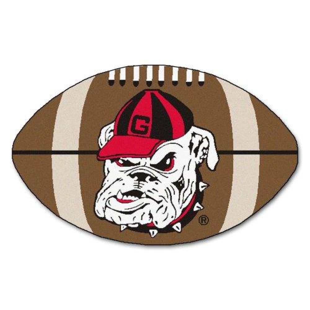 Fan Mats Georgia Bulldog Football Rug, 22 X 35