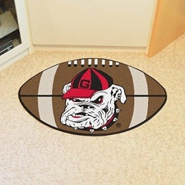 Fan Mats Georgia Bulldog Football Rug, 22 X 35