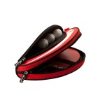 Killerspin Barracuda Ping Pong Paddle and Ball Carry Case Black/Red
