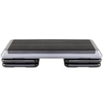 The Step (Made In Usa Original Aerobic Platform For Total Body Fitness - Health Club 4 Risers Grey