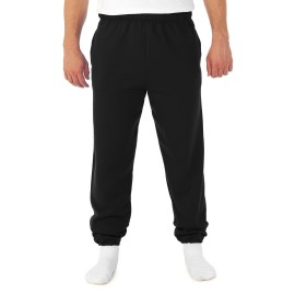 Jerzees 9 oz Sweatpant w Pockets (4850MP) Super Sweats Black 4850MP XL