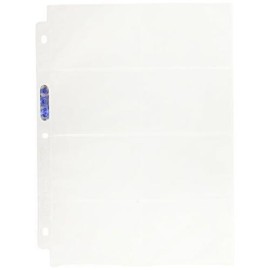 Ultra Pro 8-Pocket Platinum Page With 3-1/2 X 2-3/4 Pockets 100 Ct.