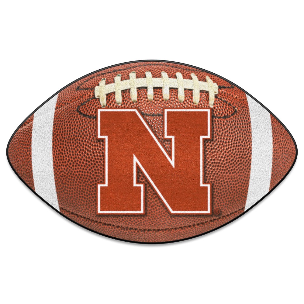 FANMATS 2879 Nebraska Cornhuskers Football Rug - 20.5in. x 32.5in. | Sports Fan Home Decor Rug and Tailgating Mat - N Primary Logo