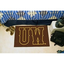 Fanmats 4937 University Of Wyoming Cowboys Nylon Starter Rug