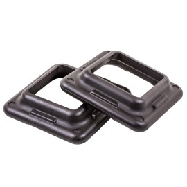 The Step (Made In The Usa) Original Health Club Aerobic Step Risers In Black For Use With The Step Aerobic Platform - Health Club Size (2 Count)