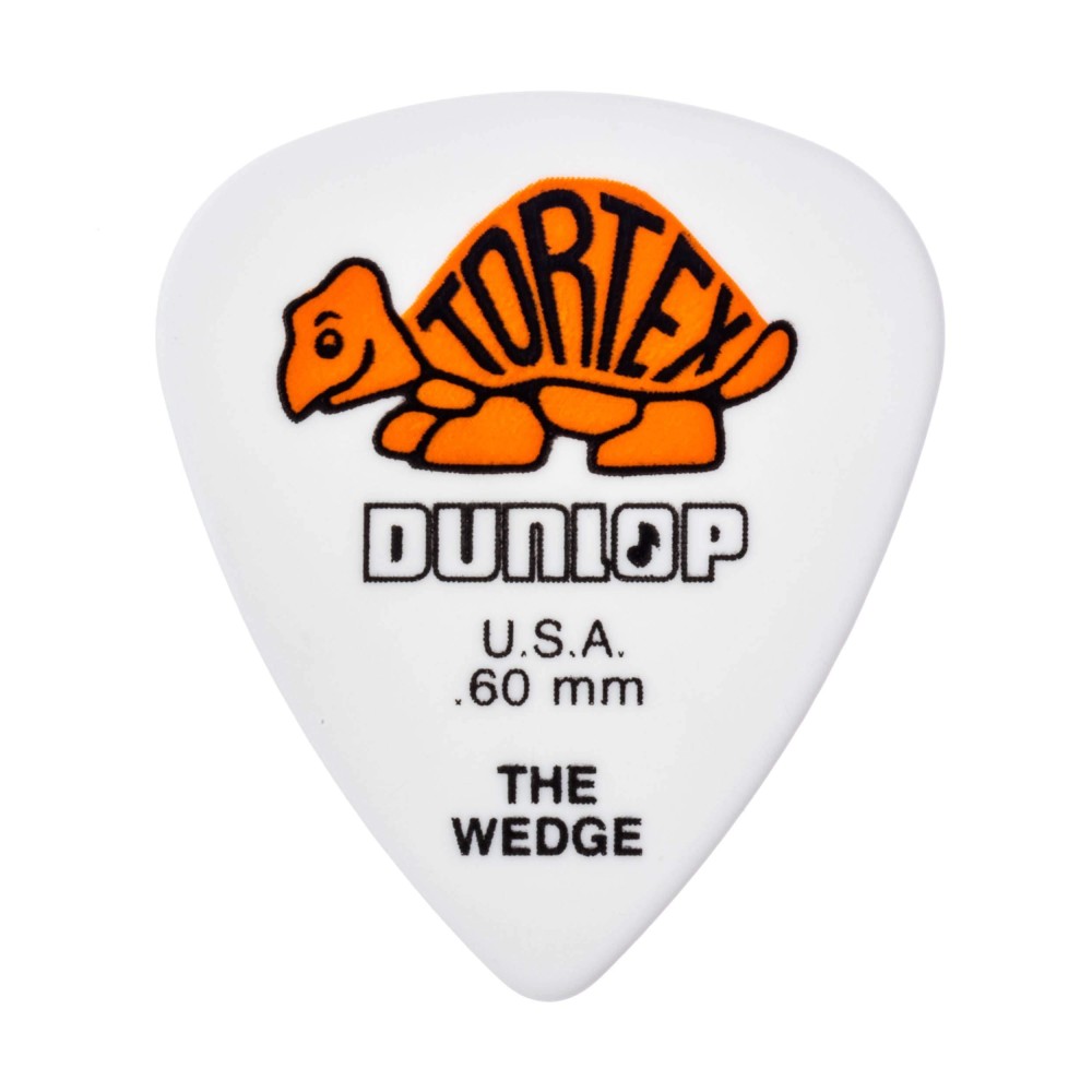 Dunlop 424R60 Tortexa Wedge, Whiteorange, 60Mm, 72Bag