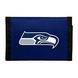 NFL Rico Industries Seattle Seahawks Nylon Tri-Fold Wallet Nylon Tri-Fold Wallet