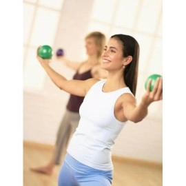 Stott Pilates Toning Ball (Green), 3 Lbs / 1.4 Kg