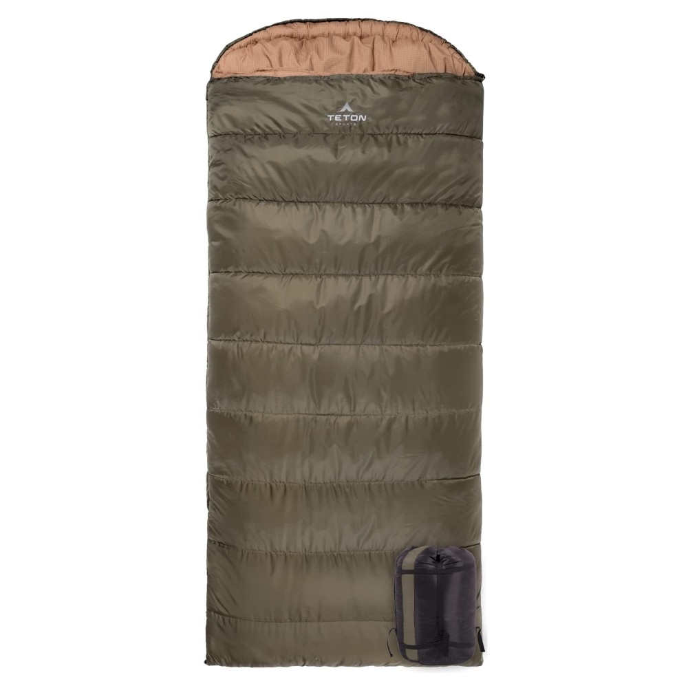 Teton Sports Celsius Xxl 0 Degree Sleeping Bag - 0F Cold-Weather Sleeping Bag For Adults- Camping Made Easy.And Warm. Compression Sack Included