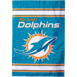 Fremont Die NFL Miami Dolphins 2-Sided House Flag, 28