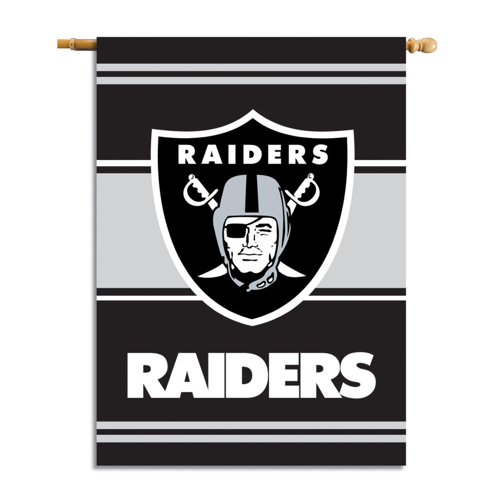 NFL Oakland Raiders 2-Sided 28-by-40-Inch House Banner