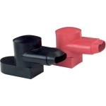 Blue Sea 4001 Black/Red Rotating Cablecaps, Pair