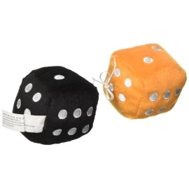 NCAA Texas Longhorns Football Team Fuzzy Dice, Orange