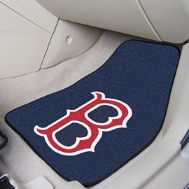 Mlb - Boston Red Sox Carpet Car Mat Set - 2 Pieces