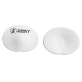 Schutt Sports Vinyl-Dipped Skill-Position Football Knee Pads, White