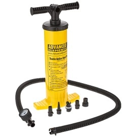 Advanced Elements Double Action Pump with Pressure Guage, Yellow, One Size