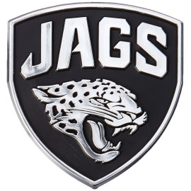 FANMATS 60271 Jacksonville Jaguars Molded Chrome Plastic Emblem