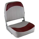 Wise 8Wd734Pls-661 Low Back Boat Seat, Grey/Red