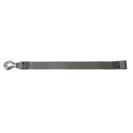 BoatBuckle Winch Strap with Loop End, Gray, 2-Inch x 20-Feet