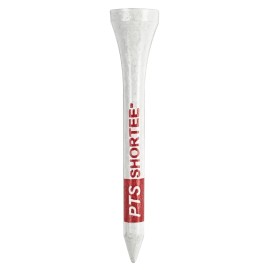 Pride Professional Tee System, 2-1/8 Inch Shortee Golf Tees - 120 Count Bag (Red on White)