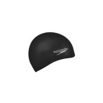 Speedo Plain Moulded Swim Hat One Size Black