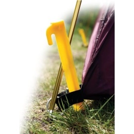 Coghlan's ABS Tent Peg, 12 inches, 6 Pack, Yellow