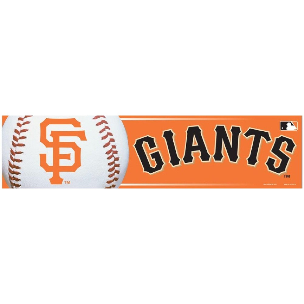 MLB San Francisco Giants Bumper Sticker, Team Color, One Size