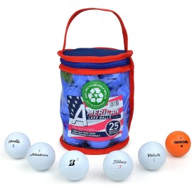 Second Chance 25 Lake Golf Balls With Storage Bag