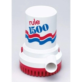 Rule 02, Bilge Pump, 1500 GPH, Non-Automatic, 12 Volt