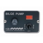 Rule 41 Marine Deluxe Panel Switch (12-Volt), Black, 3-1/4