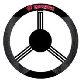 NCAA Wisconsin Badgers Polysuede Steering Wheel Cover