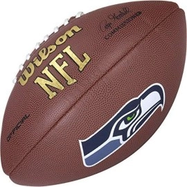 Nfl Team Logo Composite Football, Official - Seattle Seahawks