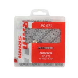 SRAM PC 971 P-Link Bicycle Chain, 9-Speed, Grey