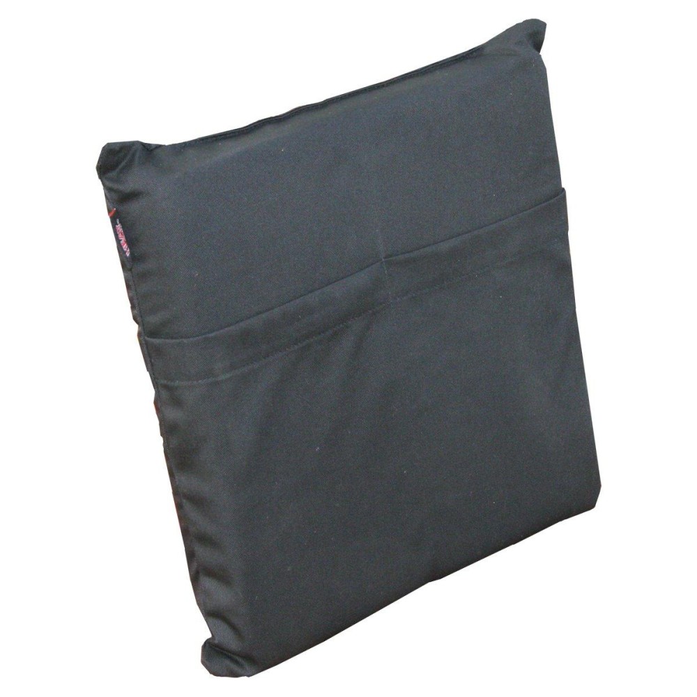 Heat Factory Stadium Cushion with Large Hand and Body Heat Warmer Pockets, Black