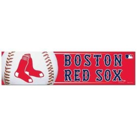 WinCraft MLB Boston Red Sox Bumper Sticker, Team Color, One Size