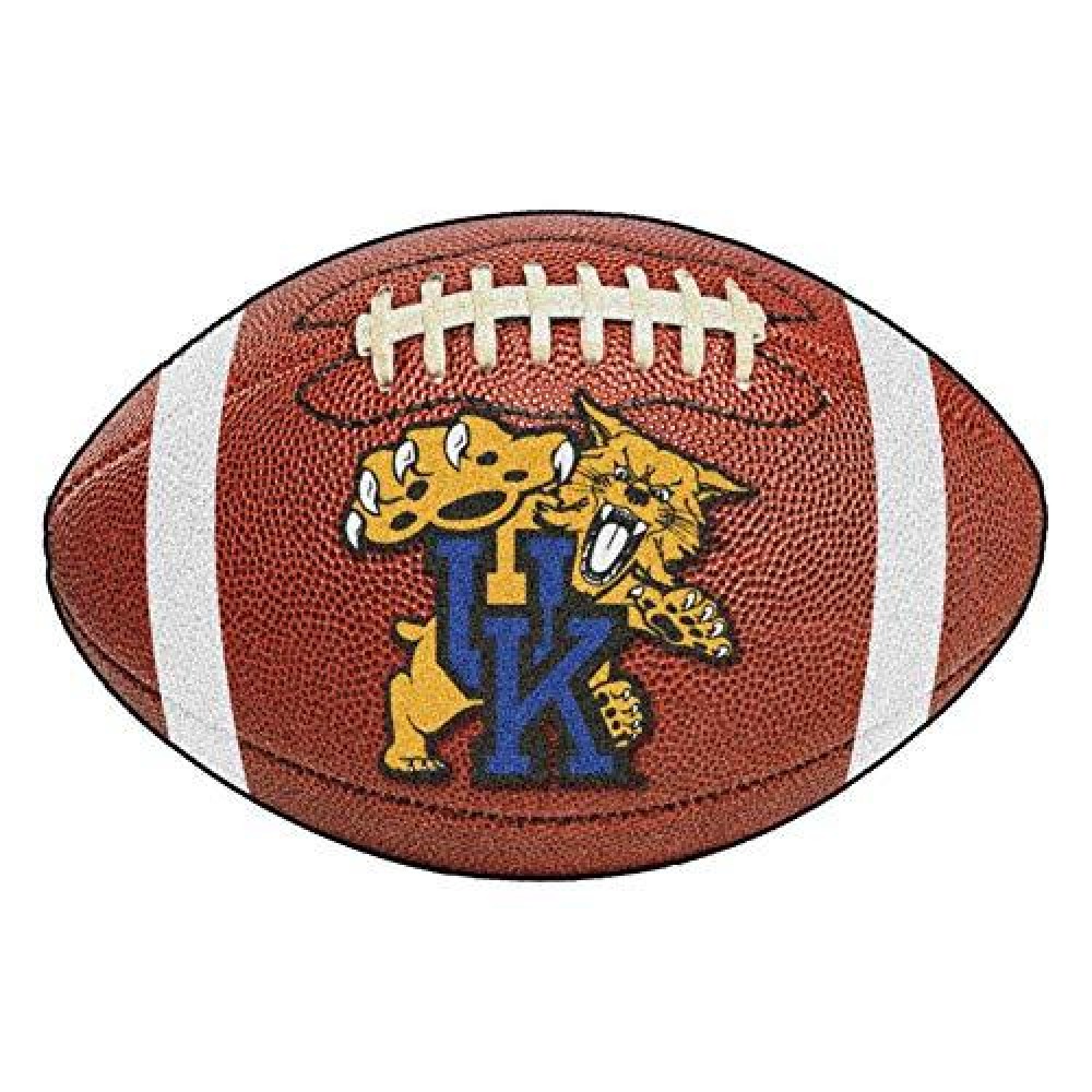 Fanmats Kentucky Wildcats Football-Shaped Mats