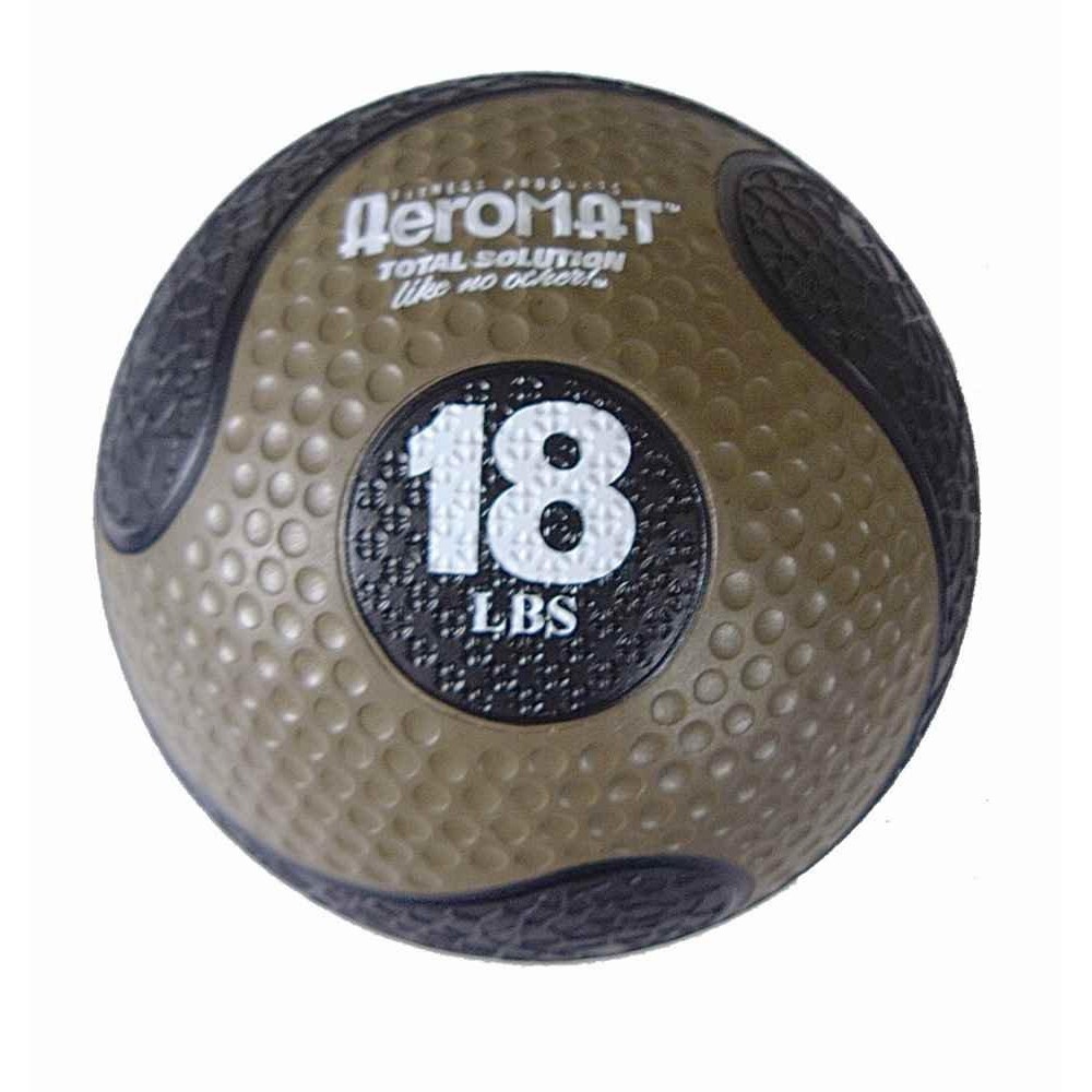 Aeromat Deluxe Medicine Ball Color: Black/Bronze, Size: 10