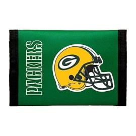 NFL Rico Industries Green Bay Packers Nylon Tri-Fold Wallet Nylon Tri-Fold Wallet