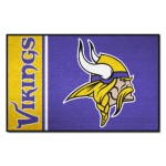 FANMATS 8248 Minnesota Vikings Starter Mat Accent Rug - 19in. x 30in. | Sports Fan Home Decor Rug and Tailgating Mat Uniform Design